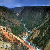 Grand Canyon of the Yellowstone River, seen from Inspiration Point, Yellowstone National Park, Wyoming, US 
<BR><BR>More images at www.arterra.be</P>